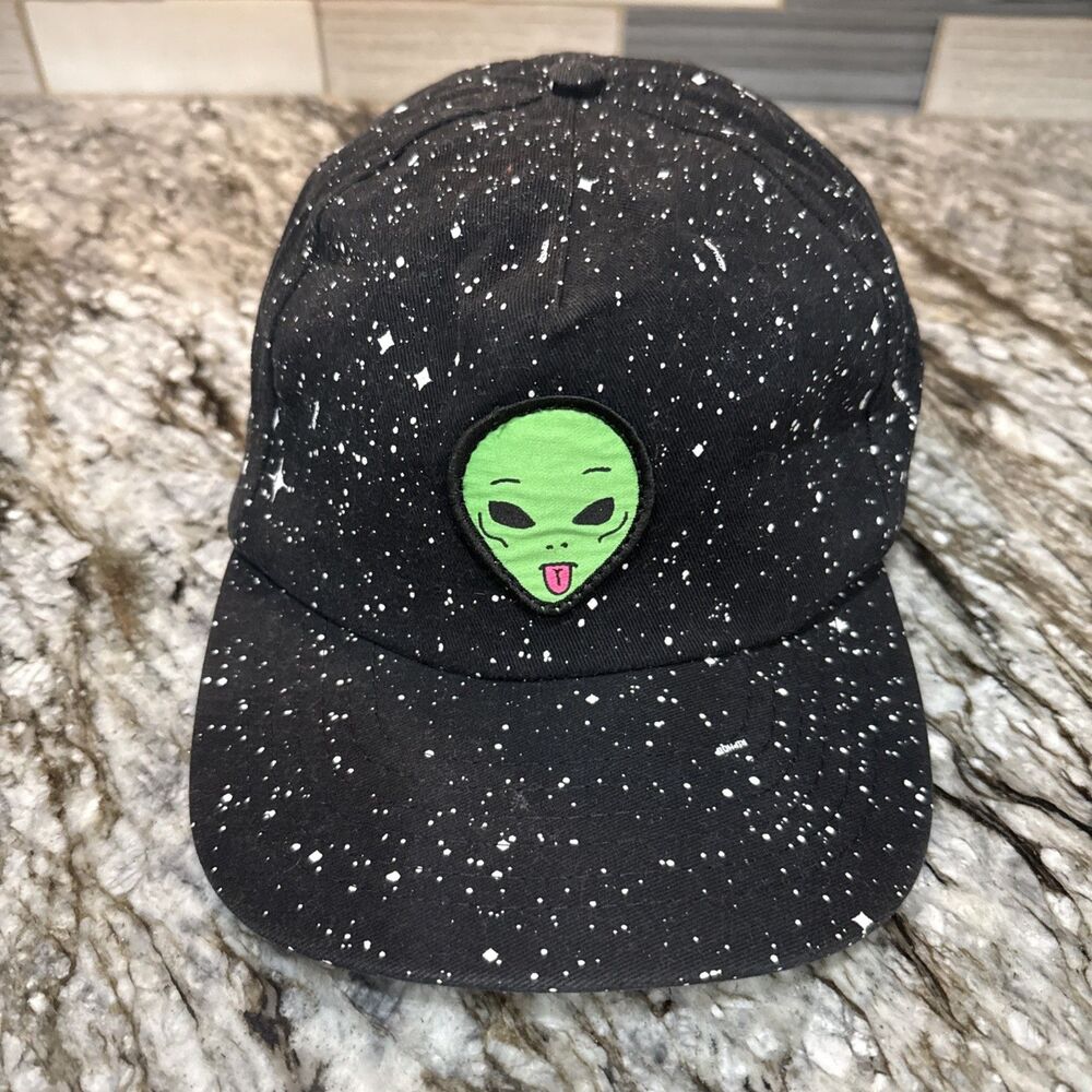 RipnDip Alien “We Out Here” Galaxy 6 Panel Snapback Hat RARE